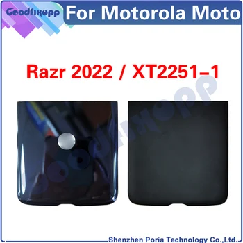  Задняя крышка аккумулятора Задняя крышка корпуса Дверца корпуса для Motorola Razr Gen 3 2022 XT2251-1 Замена запасных частей