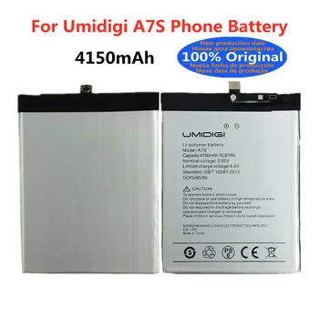Высококачественный 100% оригинальный аккумулятор UMI для аккумулятора телефона Umidigi A7S A7 S 4150 мАч Батарея в наличии + номер отслеживания