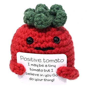 Позитивные помидоры карманные объятия вязание шерстяные куклы с положительной энергией Подарочная прямая поставка
