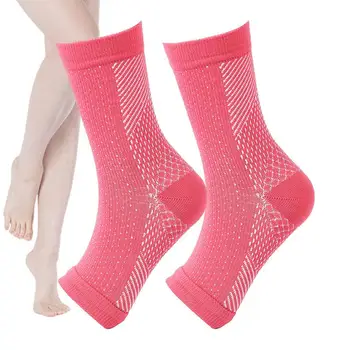 Носки для невропатии без пальцев ног для женщин и мужчин 1 пара успокаивающих компрессионных носков для невропатии, боли в лодыжке, подошвенного отека, облегчения отека