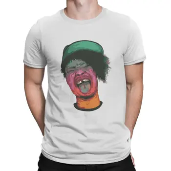 Смешные психоделические футболки Мужчины Дэнни Браун Рэпер Смешные футболки из 100% хлопка Футболки с круглым вырезом и коротким рукавом Топы с принтом