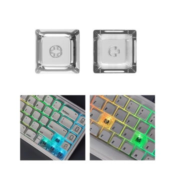 1U Полностью прозрачный Xda Колпачок для клавиш Механическая клавиатура Колпачок для ПК Зеркальный прозрачный
