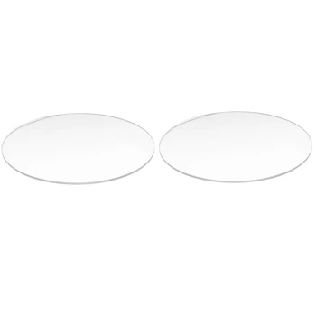 2 шт. прозрачный зеркальный акриловый круглый диск толщиной 3 мм, 100 мм и 70 мм
