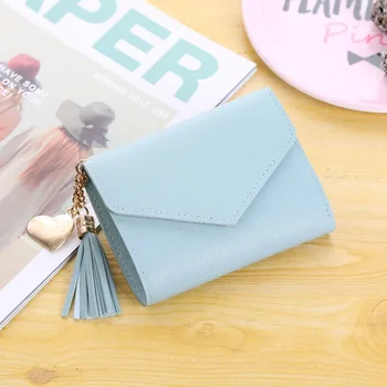 Новая модная сумочка женская короткая бахрома мультикарточный модный кошелек зажим взрывной уличный простой и практичный