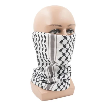 палестинский арабский куфия куфия хатта традиционный узор печатный гетры на шею бесшовный головной платок маска маска банданы