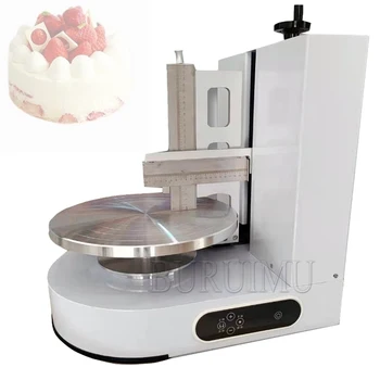 Автоматическая машина для разбрасывания кремовых украшений Хлеб Торт Намазывание крема Электрическая машина для наполнения покрытия