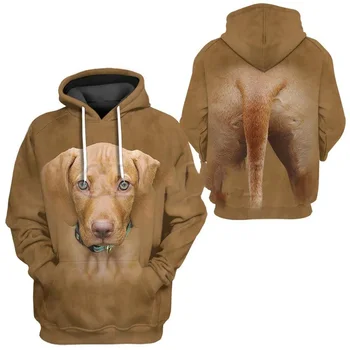 New Foundland Dog Толстовки Толстовка Мужская толстовка с капюшоном 3D-печатная Осенняя свободная пуловер Оверсайз Мода Мужская одежда