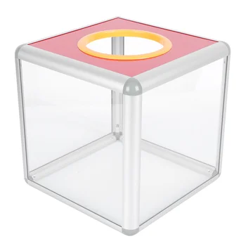 Прозрачная коробка для ежегодного собрания Лотерея Розыгрыш Коробка Счастливый розыгрыш Коробка Акриловые предложения Коробка Прозрачная коробка для сбора средств Принадлежности для вечеринок