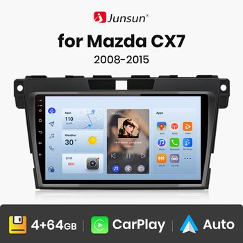 Junsun V1pro AI Voice 2 din Android Авто Радио Для Mazda CX-7 CX7 2008 - 2015 Carplay Авто Мультимедиа GPS 2din авторадио
