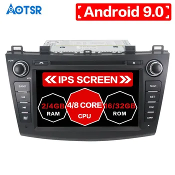 AOTSR Android 9.0 автомагнитола Авто DVD CD плеер для Mazda 3 2009-2012 магнитола медиаплеер авто медиаплеер авто видео воспроизведение
