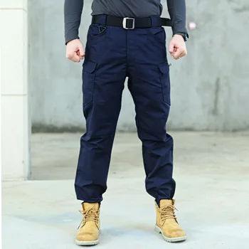 мужской Город Тактические брюки-карго Армейские военные брюки На открытом воздухе Mult-карманы Эластичный гибкий Человек Повседневные быстросохнущие длинные брюки