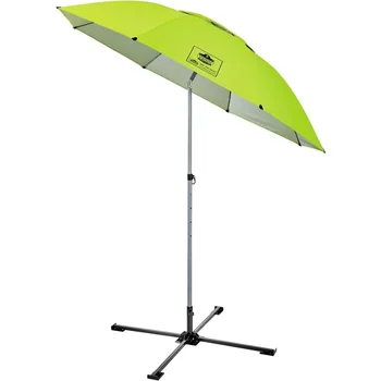 SHAX 6199 Легкий рабочий зонт с подставкой Зонтик Портативный зонтик от солнца Зонтики для патио и правила Лайм 7,5 футов Бесплатный фрахт