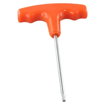T Отвертка с ручкой для Stihl Makita Пластик + Сталь Оранжевый + Серебро # 0812 370 1000 T27 Torx 15 см Полезное высокое качество