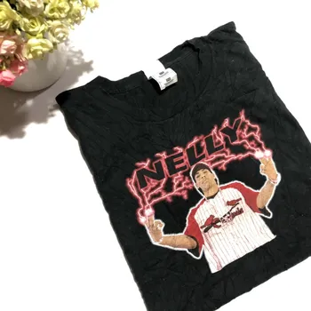 Винтажная футболка 90-х Nelly Vokal Хип-хоп Рэп футболка