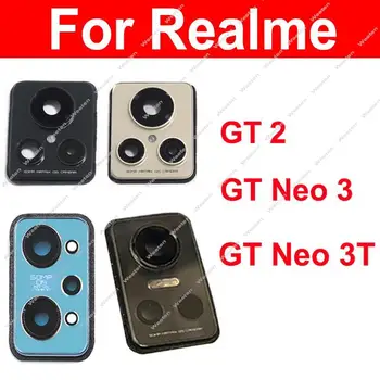 Стеклянная крышка объектива задней камеры для Realme GT2 GT Neo 3 3T Запасные части объектива задней камеры и держателя рамки