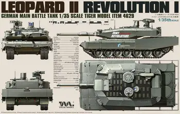 Tiger Model 4629 Немецкий танк Leopard II Revolution-I в масштабе 1/35