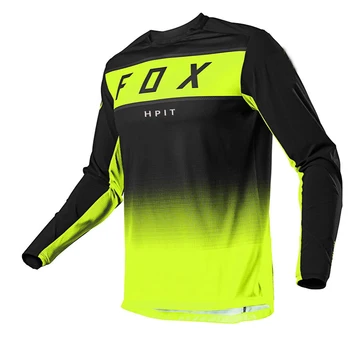 2020 Мужские майки для скоростного спуска Hpit Fox Горный велосипед MTB рубашки Offroad DH Мотоцикл Джерси Мотокросс Спортивная одежда Одежда Велосипед