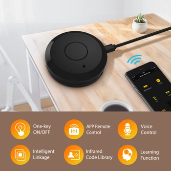 Tuya ИК-пульт дистанционного управления Универсальный контроллер WiFi Smart Life App Инфракрасный пульт дистанционного управления для телевизора DVD Умный дом для дома Alexa